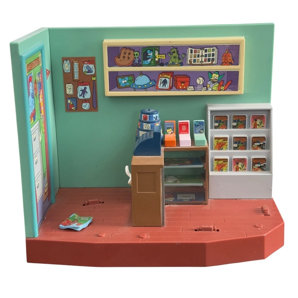 2001 Playmates Simpsons Interactive Comic Book Guy Android's Dungeon‎ Playset